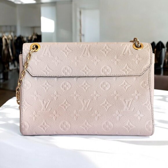 LOUIS VUITTON Empreinte Vavin Neige LV Cream Chain Shoulder Leather +Dust Bag - Picture 16 of 16